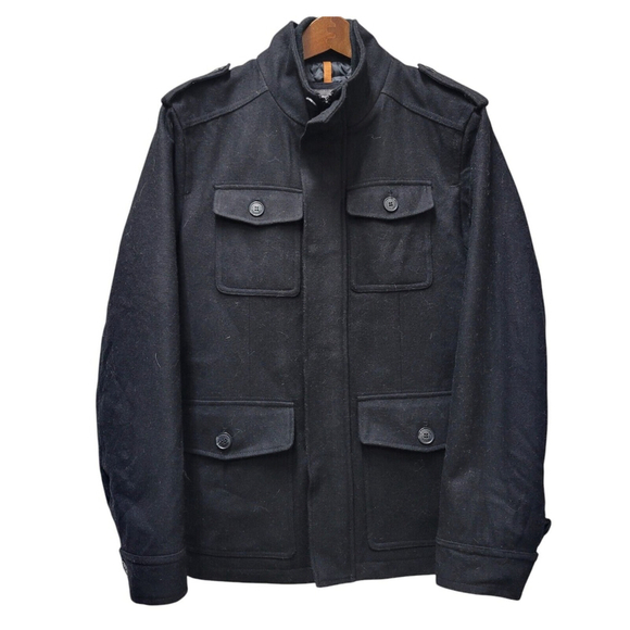 Dockers Men's Wool-Blend Coat Size Small. Quilted Lining Excellent Condition - Picture 1 of 11